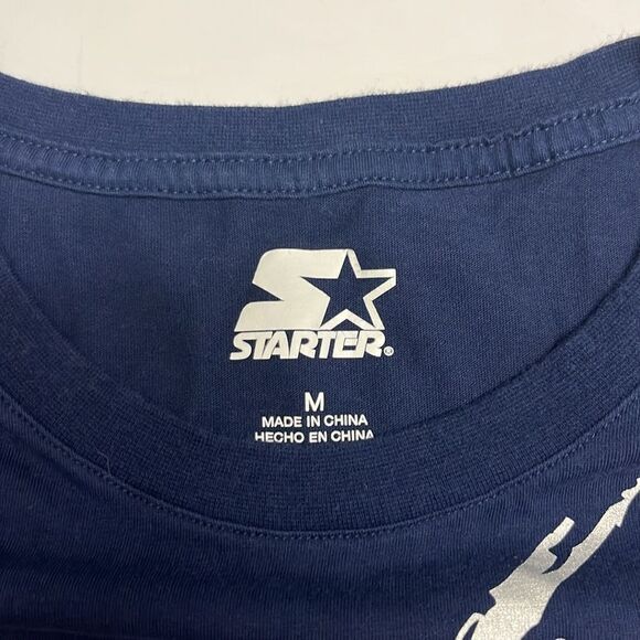 Starter Dallas Cowboys Navy Short Sleeve Crewneck T-shirt with Graphics- Medium - Picture 12 of 15